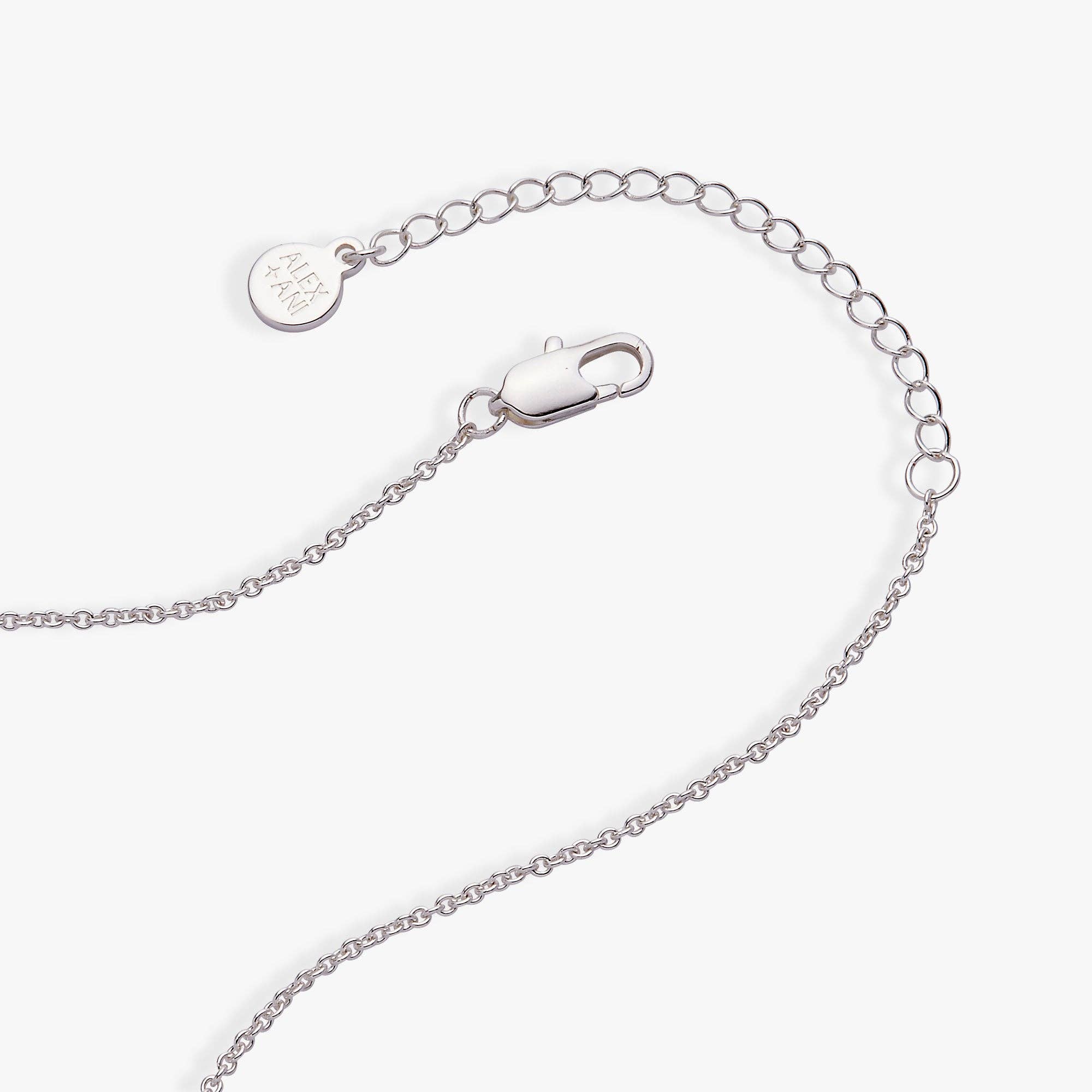 Faith Cross and Angel Wing Charm Necklace: Silver