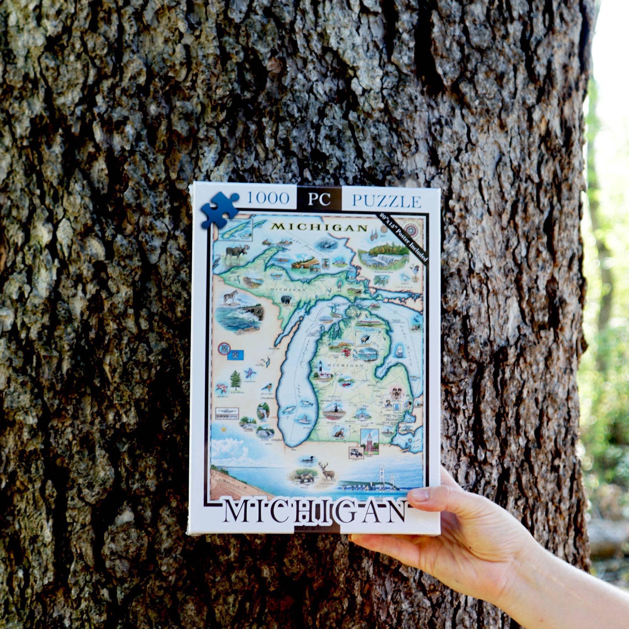 Michigan State Map Puzzle - 1000-Pieces