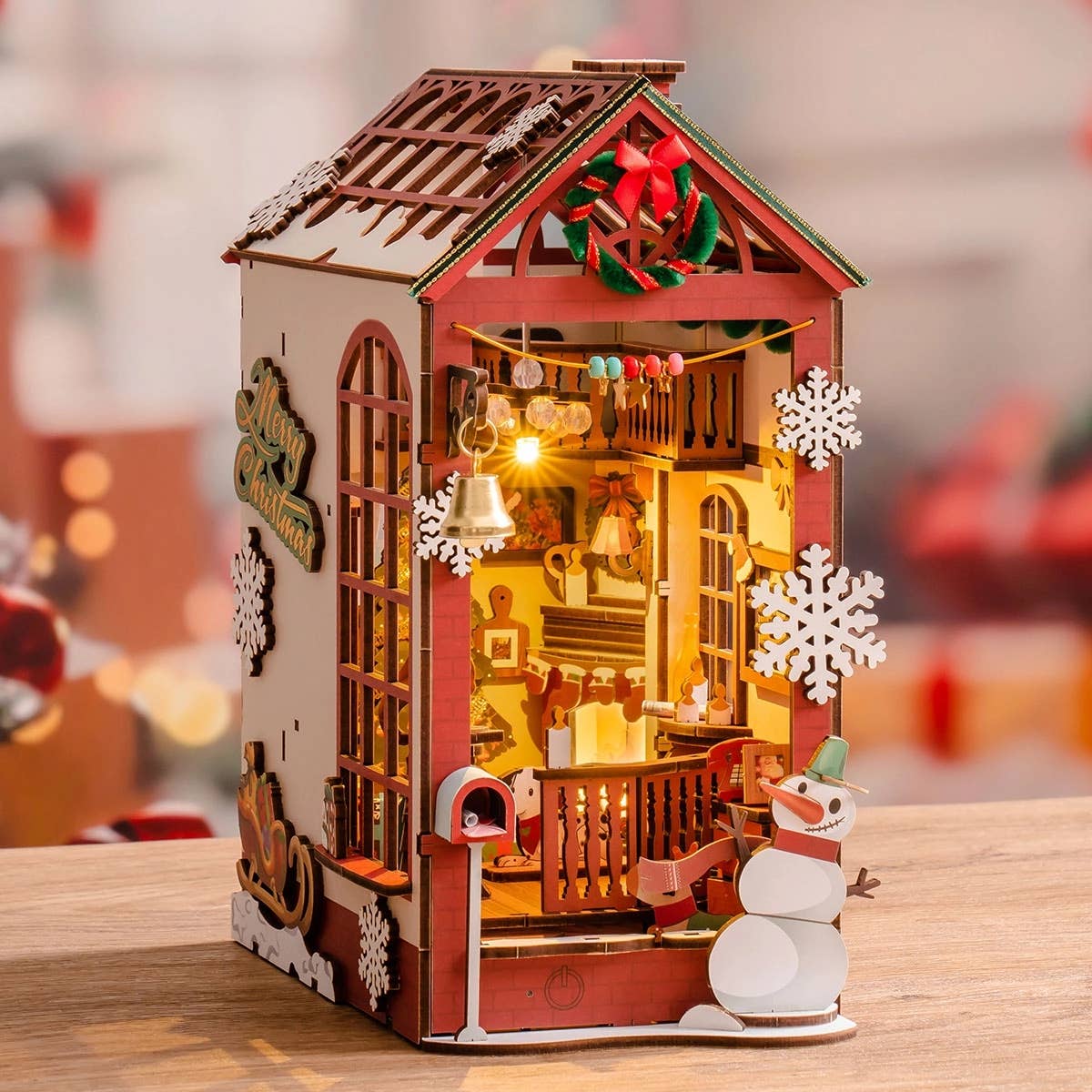 DIY Book Nook Kit: Christmas Indoor Scene