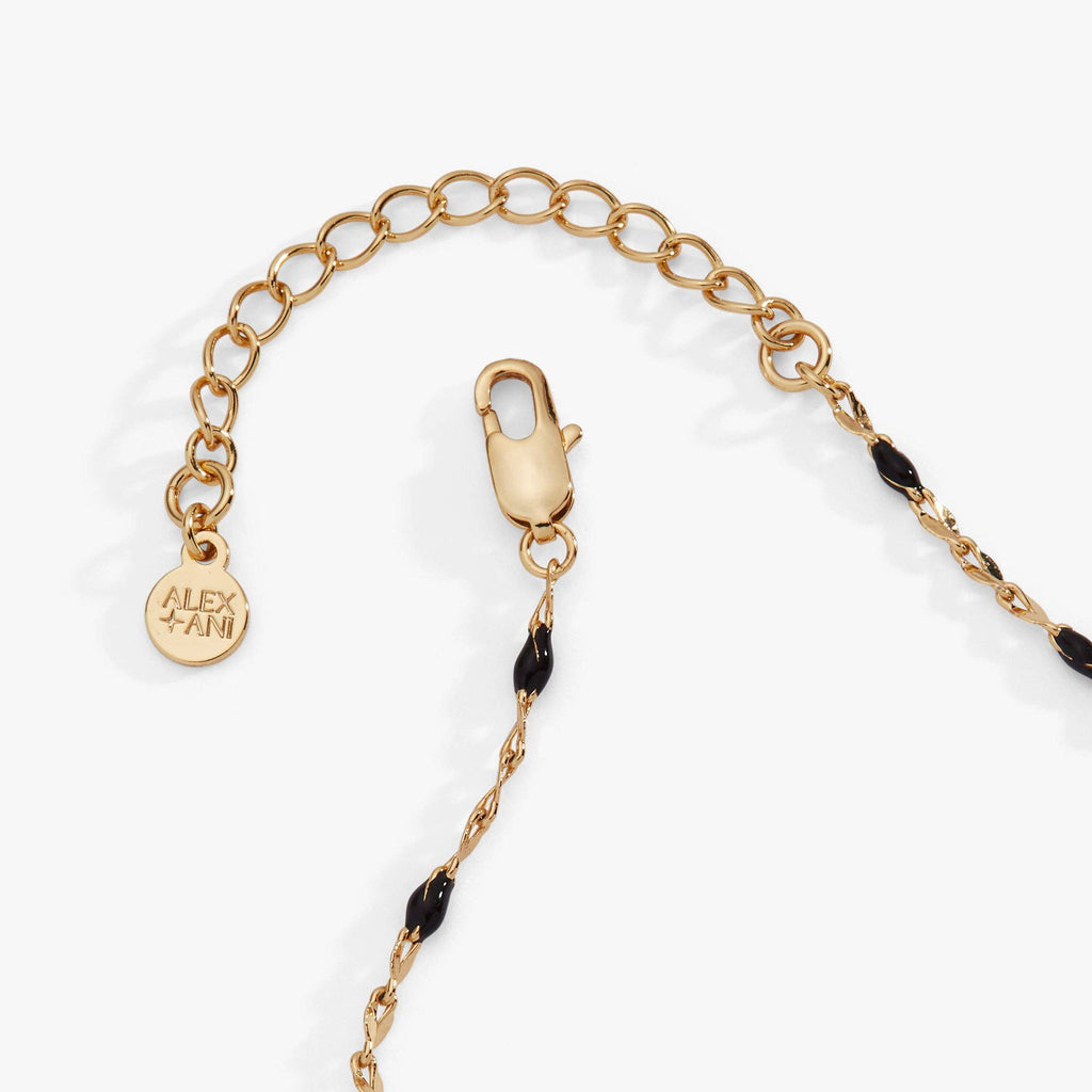 Celestial Cat Linear Bracelet: Two Tone
