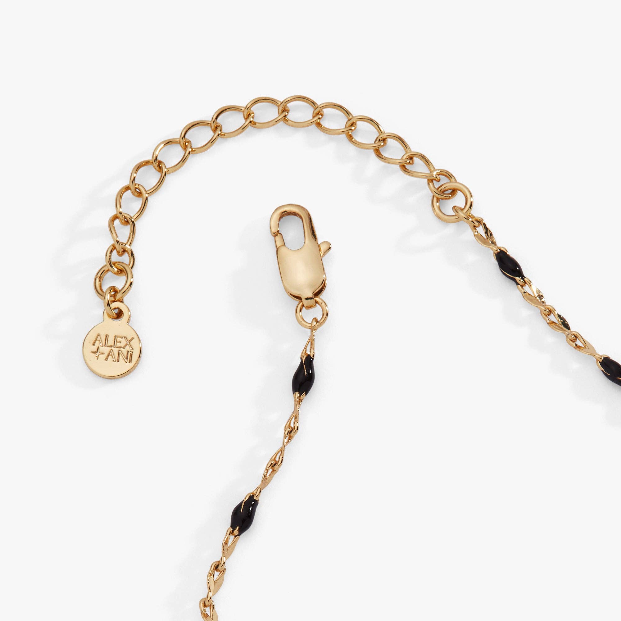 Celestial Cat Linear Bracelet: Two Tone