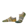 Fiddlehead Ankle Socks | Sustainable USA Made No-Show Sock: Large (Women 10 - 12 / Men 9 - 11)