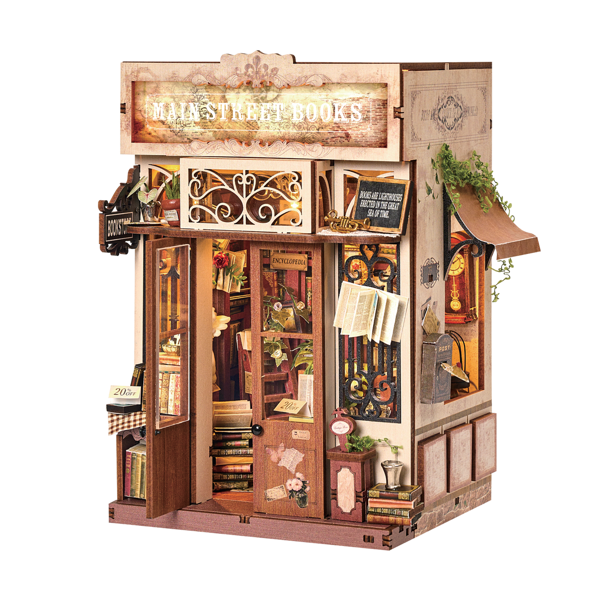 DIY Book Nook Kit: Main Street Books