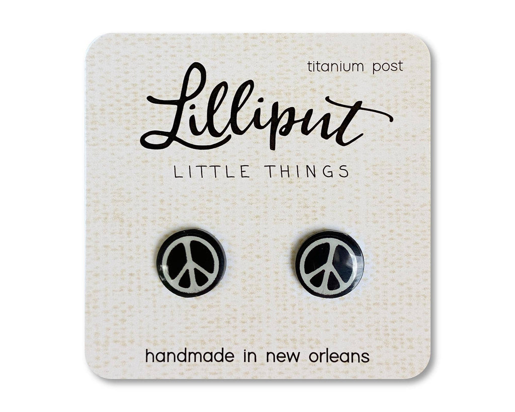 Peace Sign Earrings // Retro Earrings