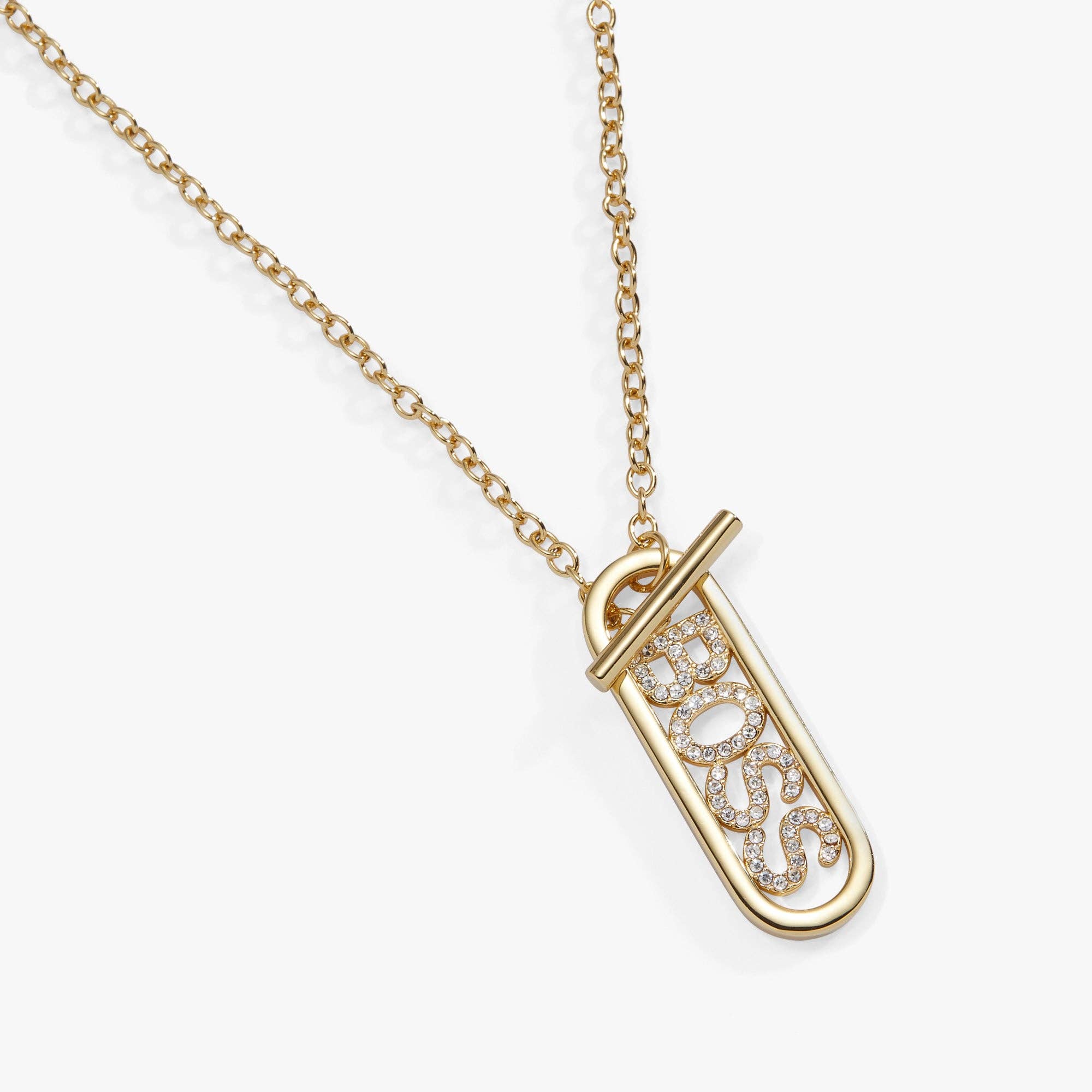 Boss Babe Convertible Toggle Necklace: Gold