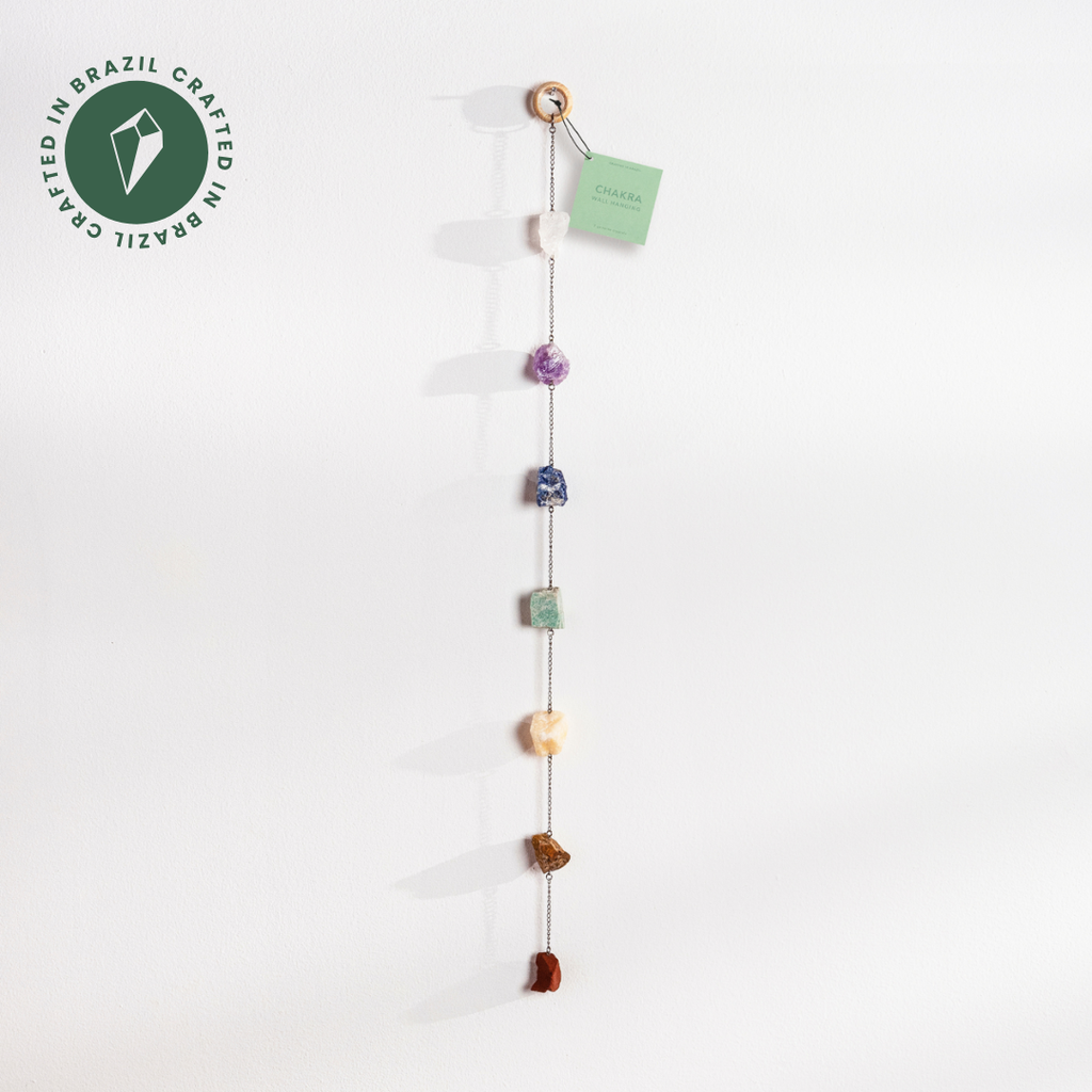 Chakra Crystal Wall Hanging - Crafted in Brazil