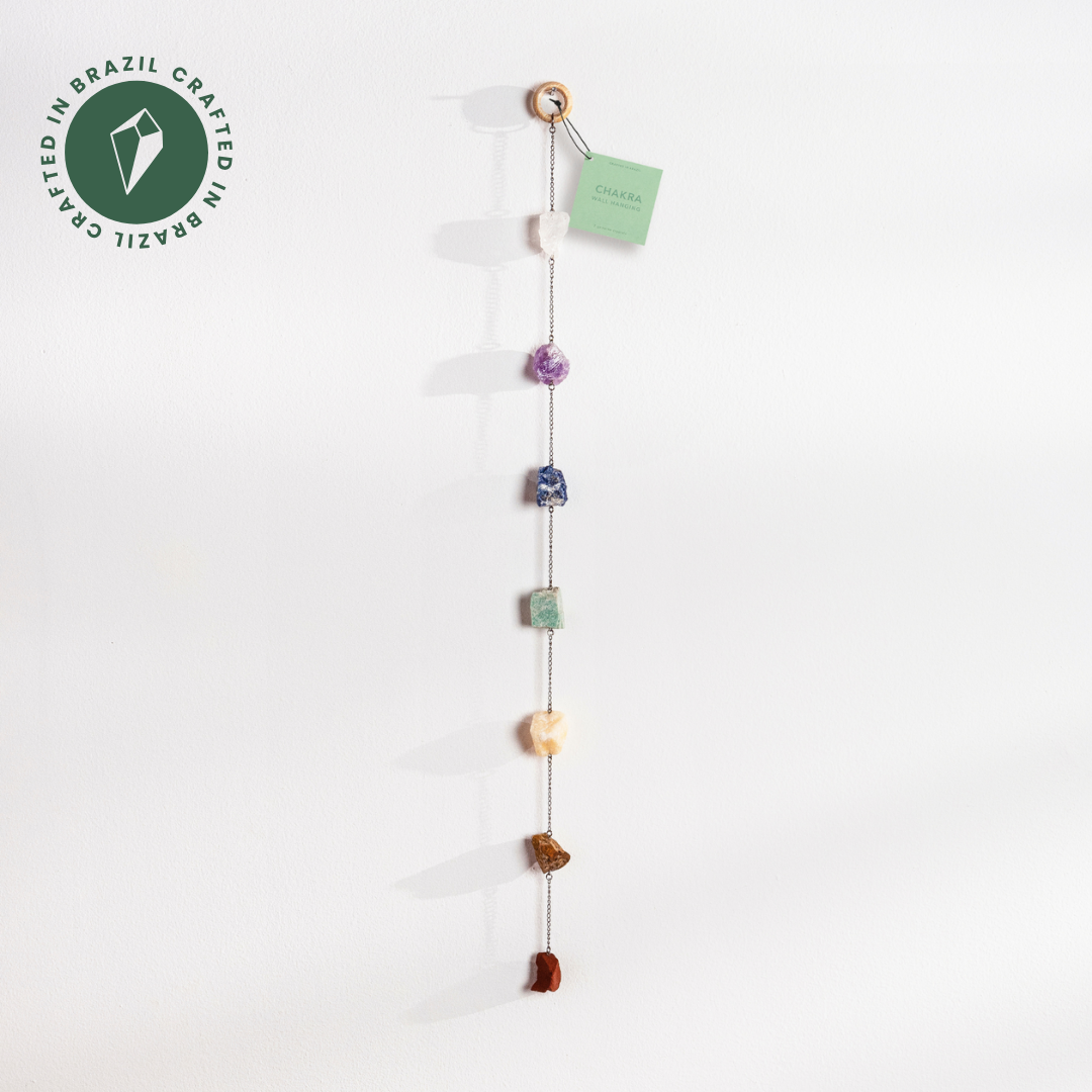 Chakra Crystal Wall Hanging - Crafted in Brazil