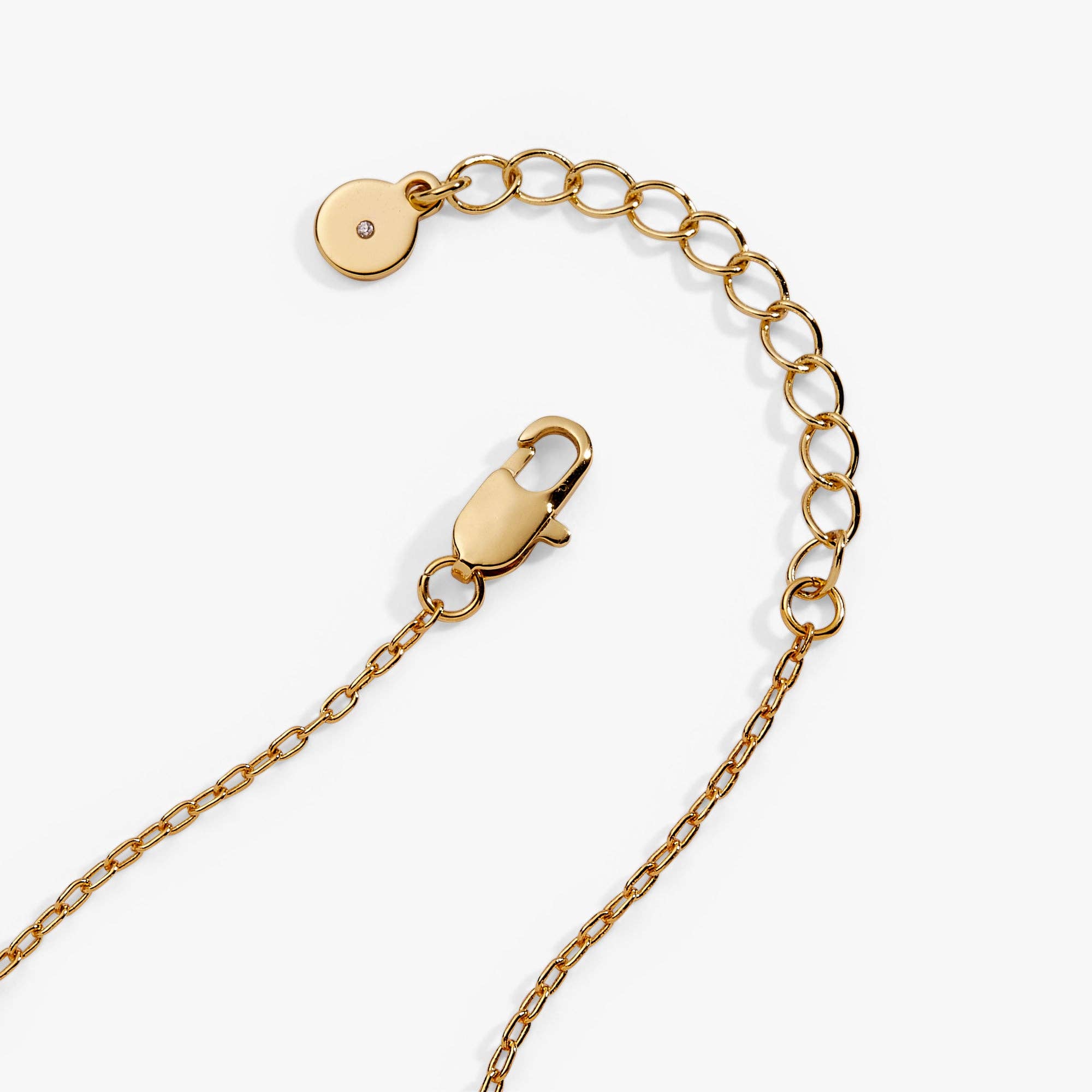 'Bonus Mom' Alphabet Bead Linear Bracelet: Gold
