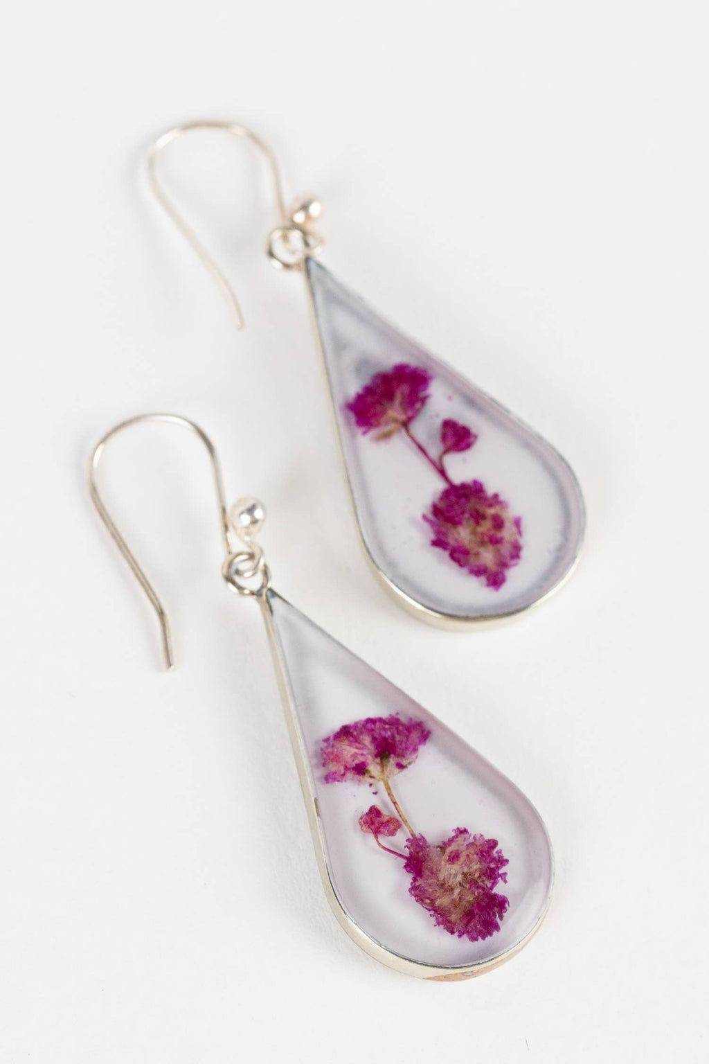 Purple Rain Flower Earrings