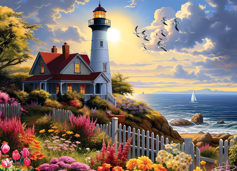 To the Lighthouse 500-Piece Cobble Hill Puzzle