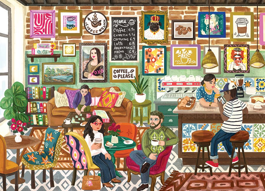 Coffee Please 1000-Piece Cobble Hill Puzzle