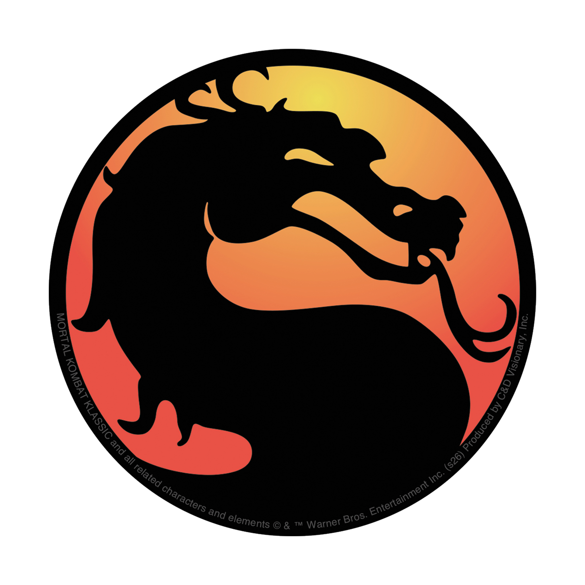 Sticker - Mortal Kombat Dragon 90s Arcade Martial Arts Movie