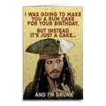 I Was Going To Bake You a Rum Cake Birthday Greeting Card: Card and Envelope Only