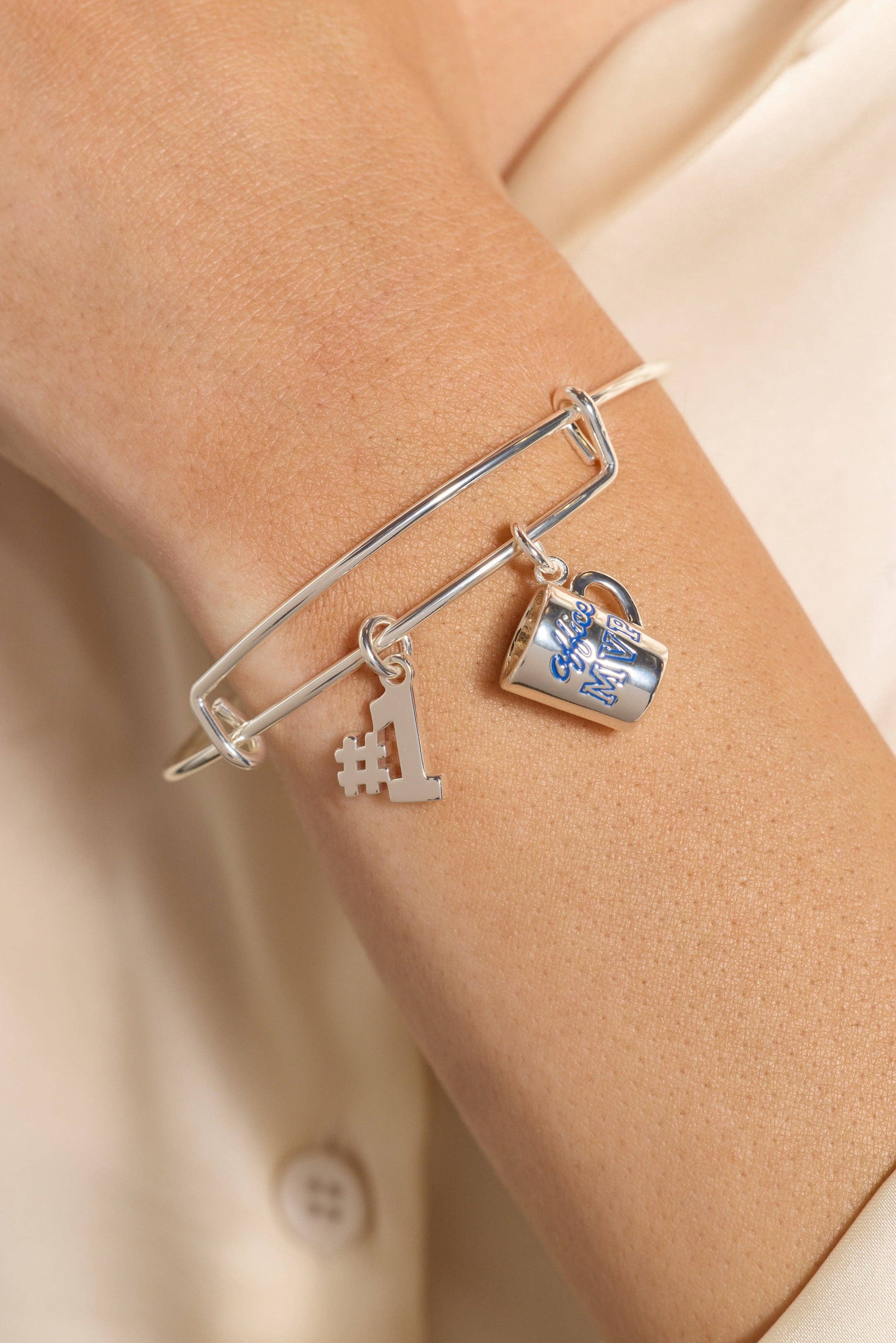 #1 'Office MVP' Mug Bangle: Silver