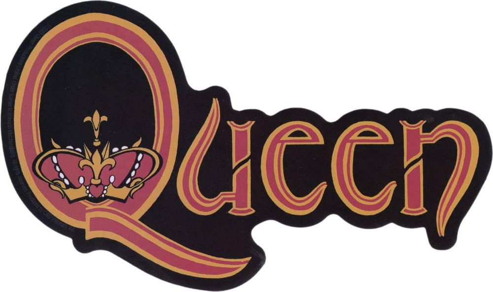 Sticker - Queen - 5.25" Logo - Classic Rock Music Band