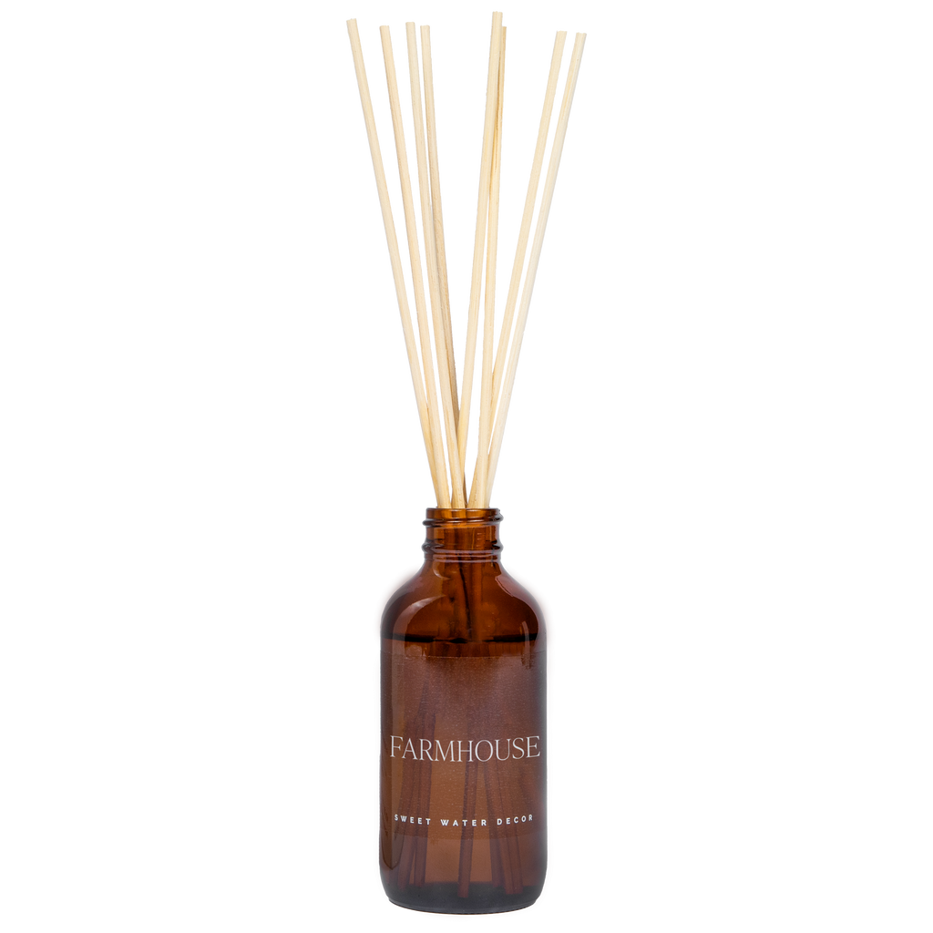 Farmhouse Amber Reed Diffuser - Fall Decor & Gifts