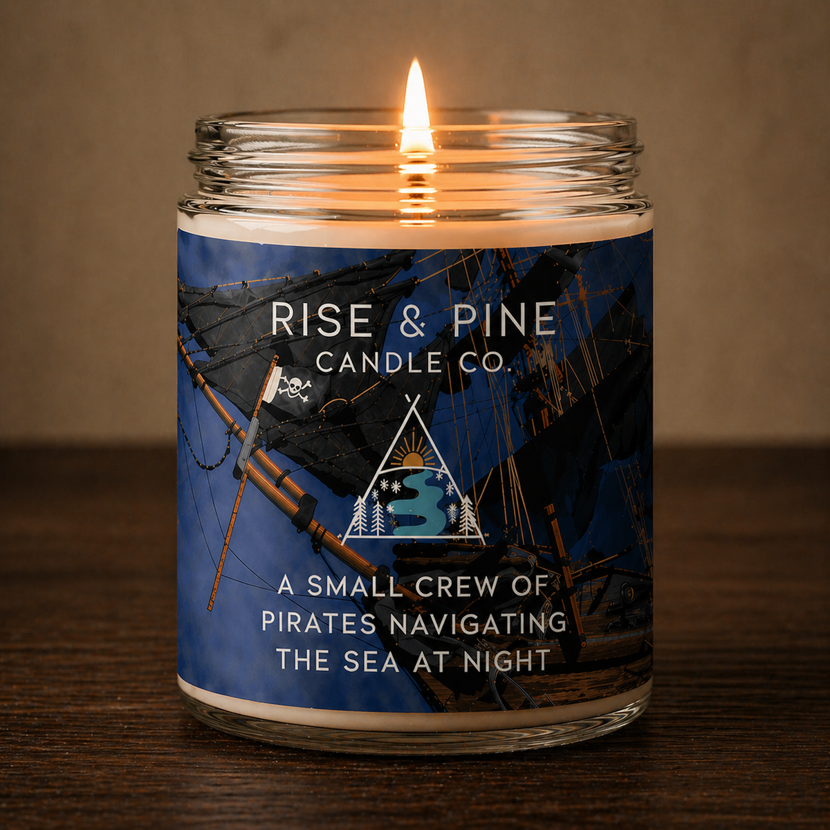 Sea Salt & Dark Musk Soy Wax Candle - 9oz