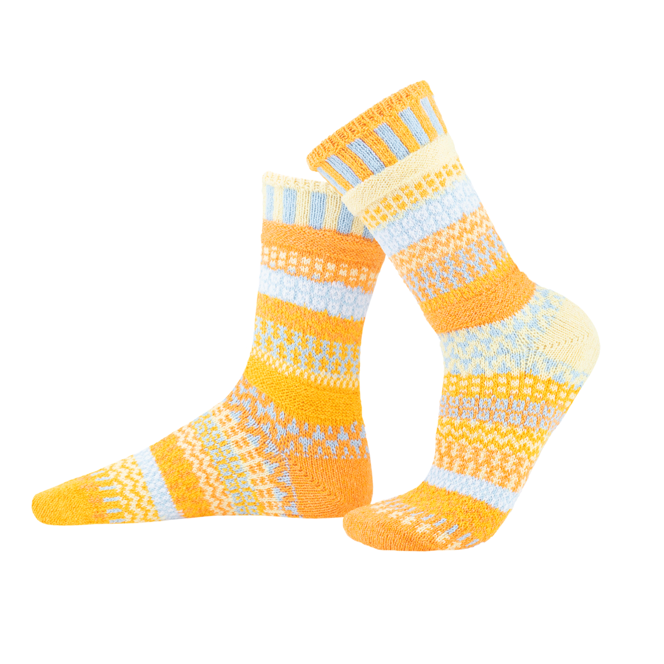 Clementine Crew Socks: Medium (Women 8 - 10 / Men 7 - 9)
