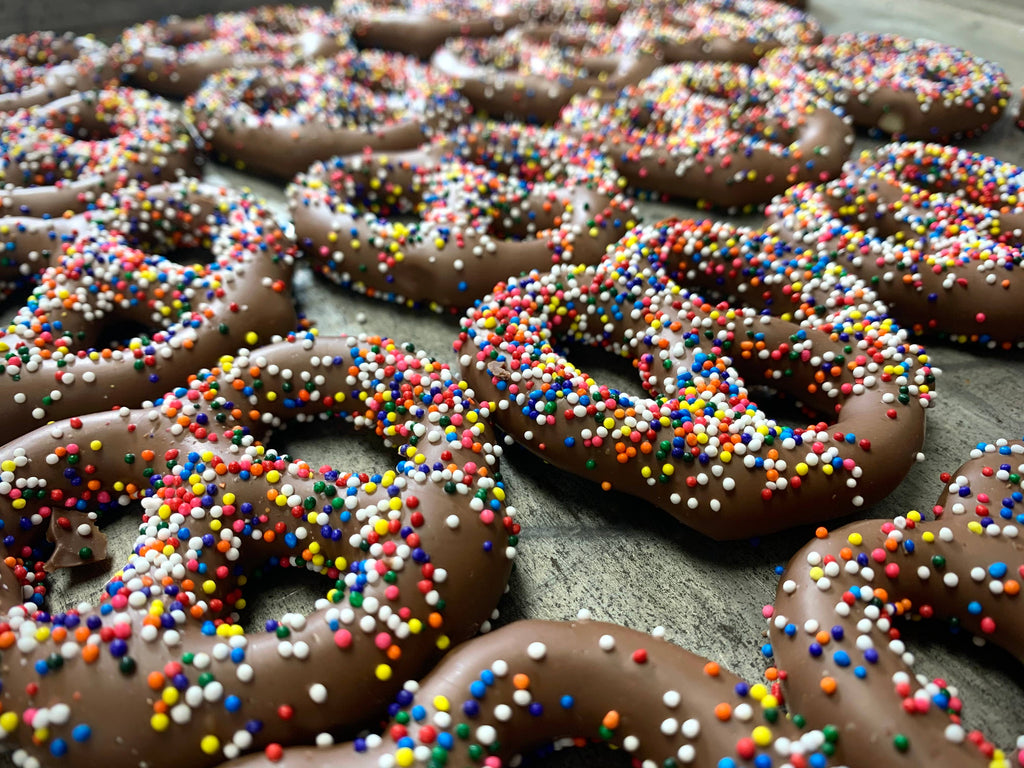 Gourmet Decorated Pretzel Stacks 6PK w/ Bow 🥨