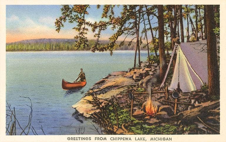 Magnet MI-04 Canoe, Camping at Chippewa Lake