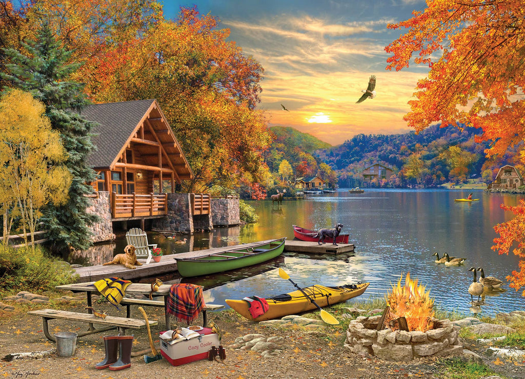 Lakeside Retreat 1000-Piece Cobble Hill Puzzle