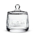 Classic Text Sugar Pot with Lid-4"H (10oz)