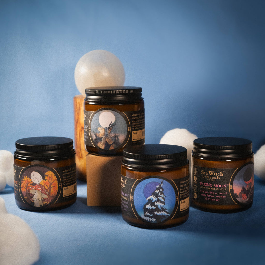 Soy Wax Candle with Cotton Wick - Waxing Moon (3 oz)