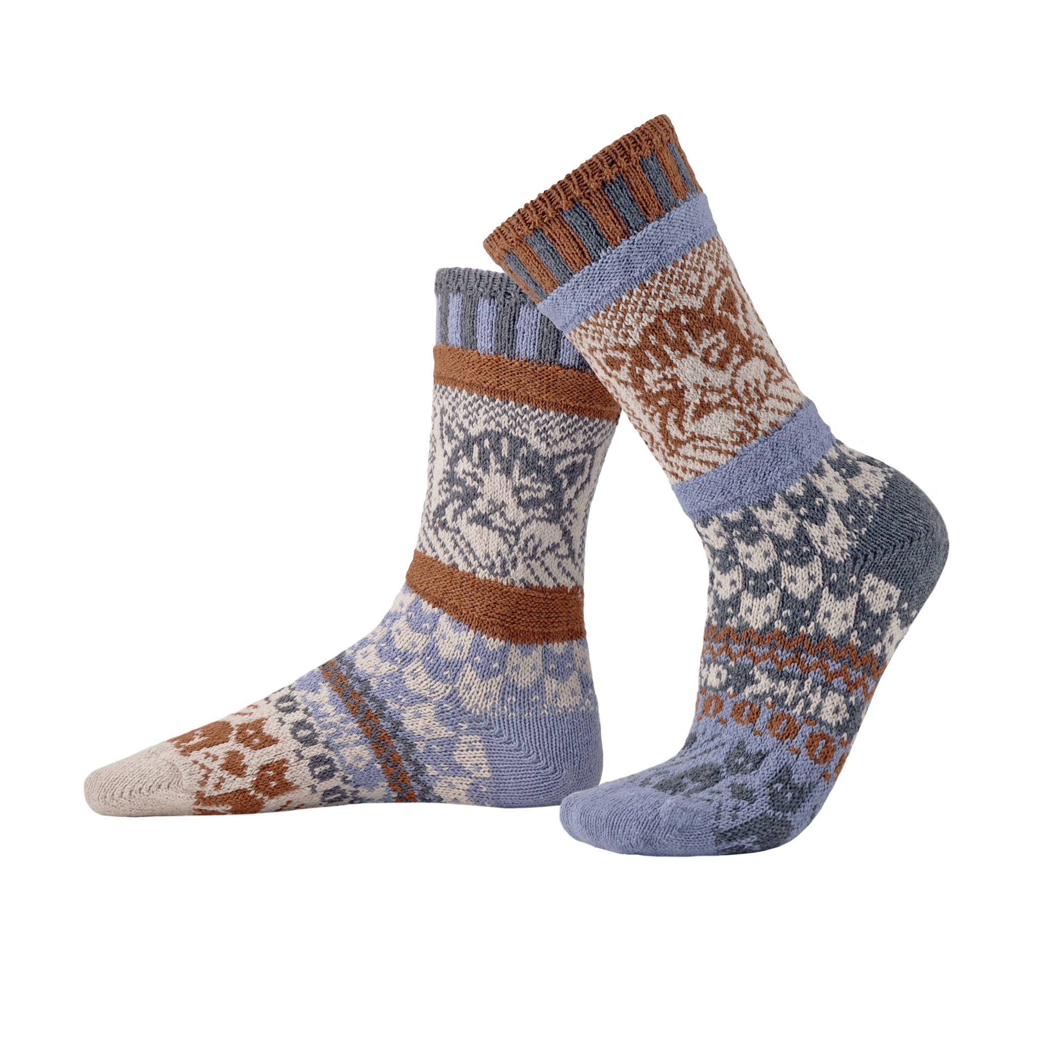 Cat Crew Socks | Give Back to Pet Rescue: Medium (Women 8 - 10 / Men 7 - 9)