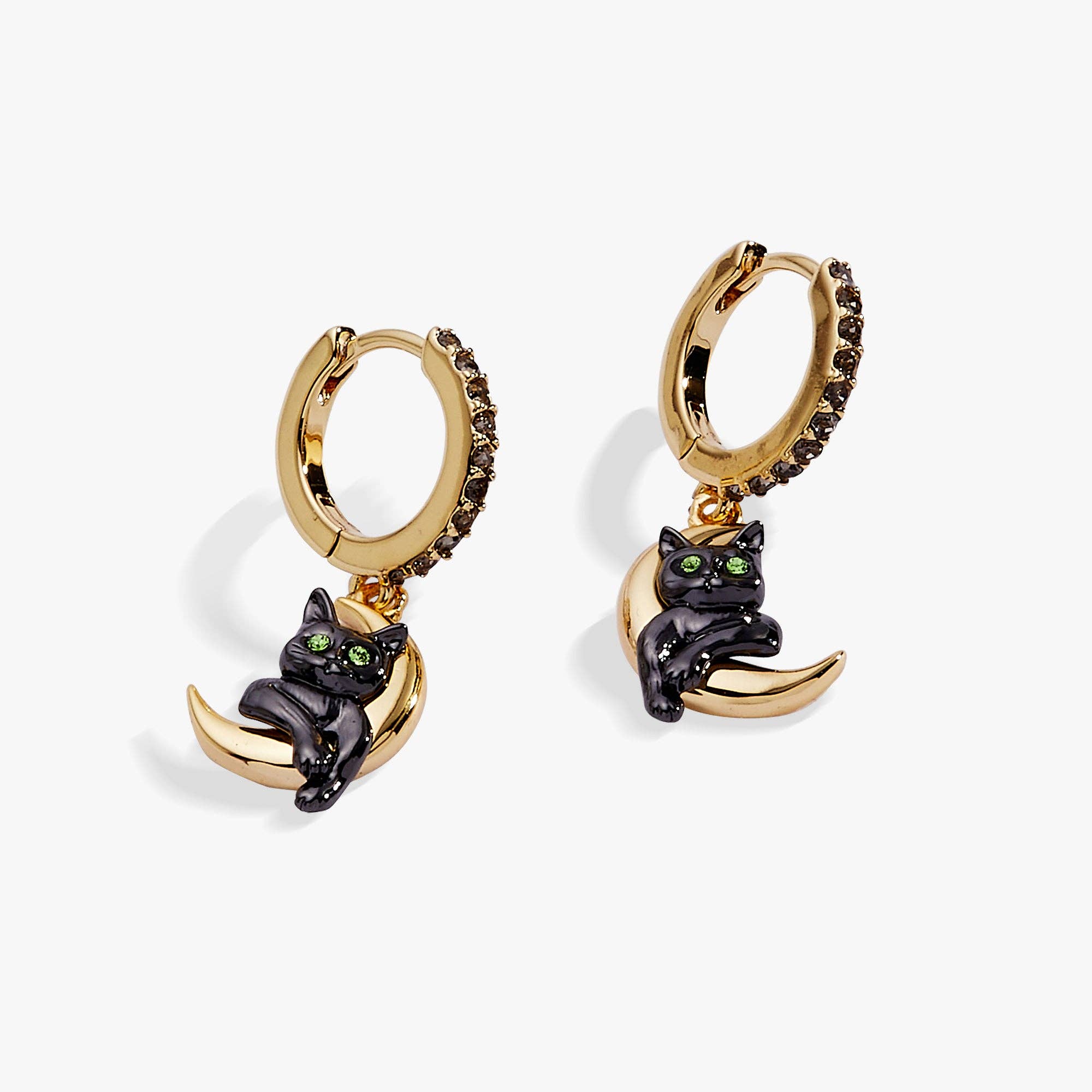 Celestial Cat Huggie Earring: Two Tone