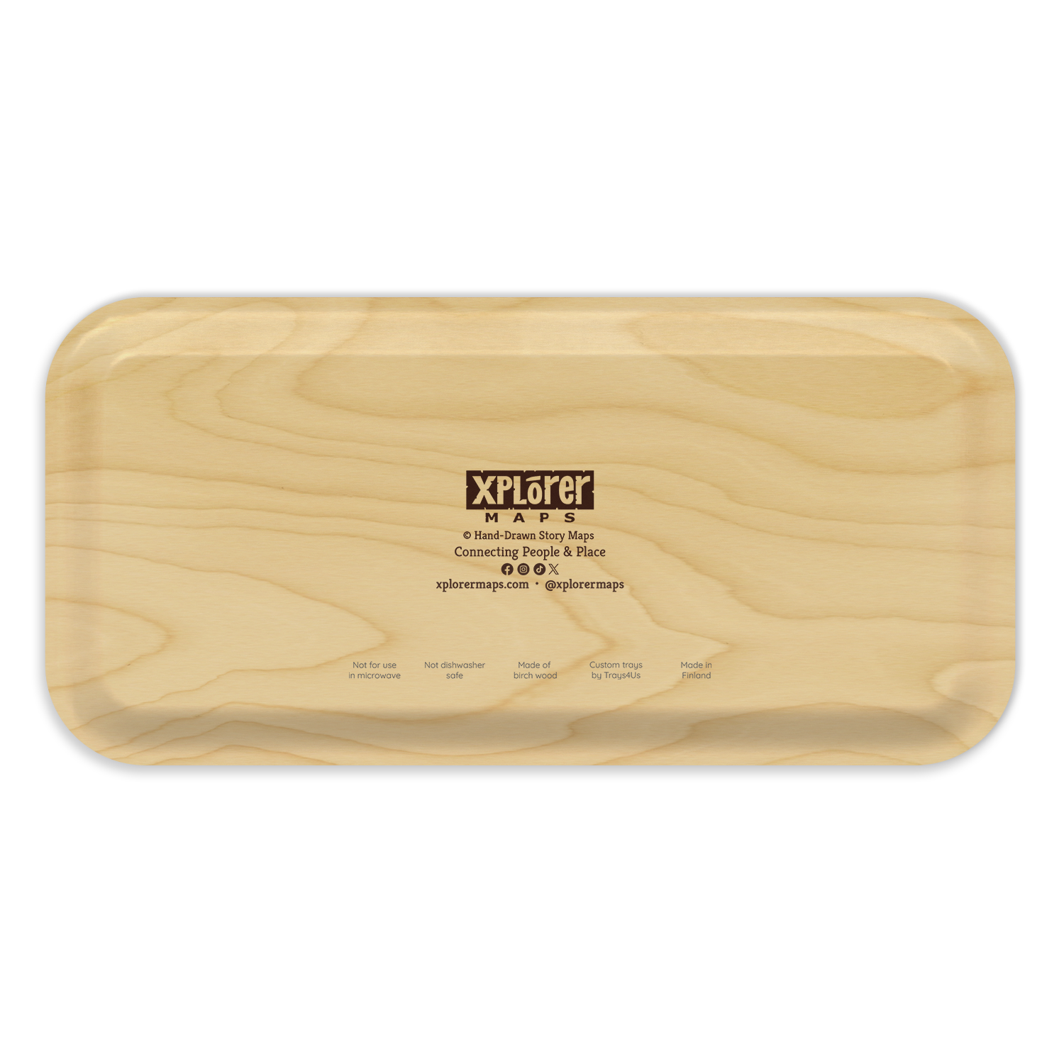 Michigan Map Wooden Serving Trays: Small