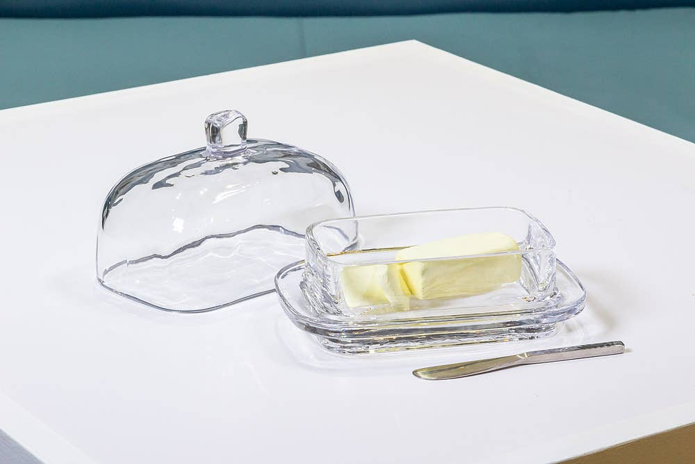 Lg Rect Covered Butter Dish-7"L-825