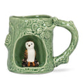 Tree Look Mug with Barn Owl-4"H(12oz)