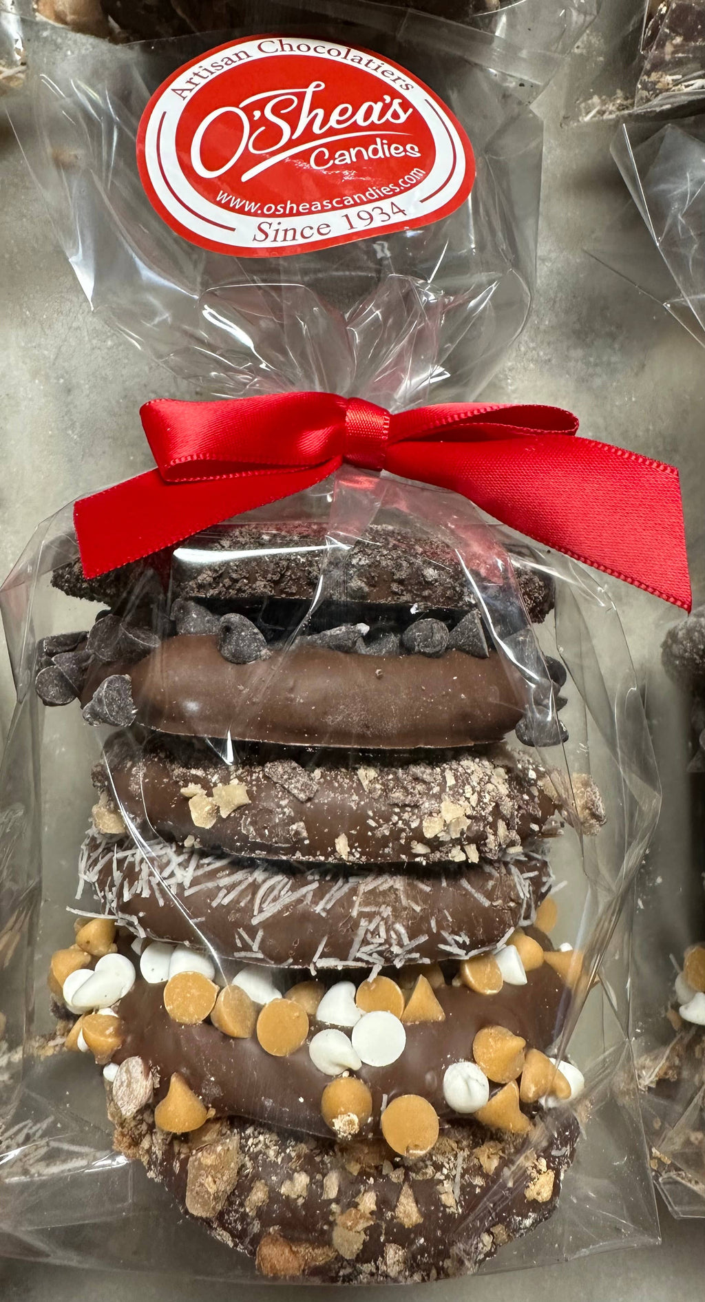 Gourmet Decorated Pretzel Stacks 6PK w/ Bow 🥨