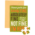 You're Fine Puzzle Card