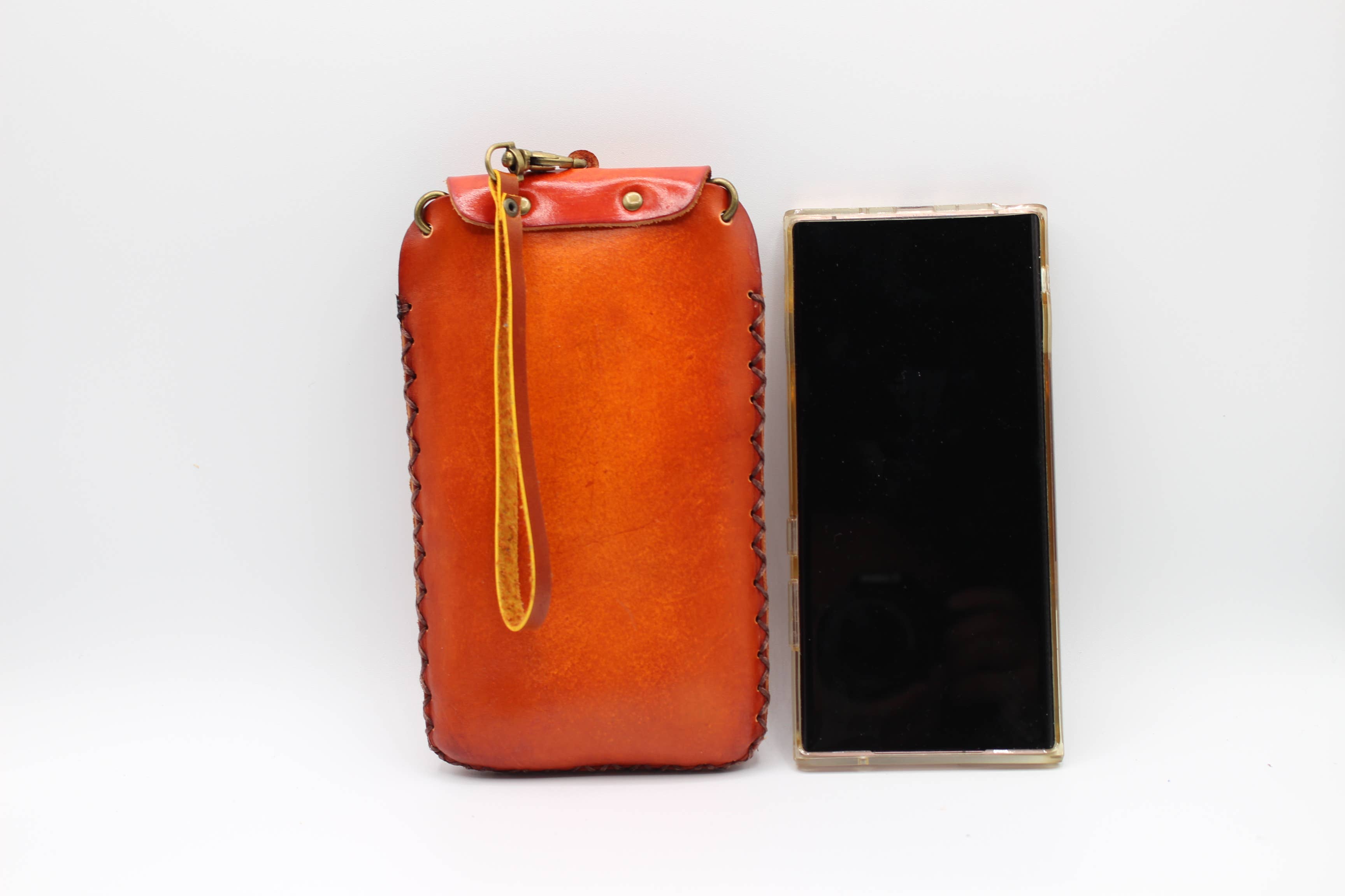 Leather Ladybug Wallet and Cell Case Holder