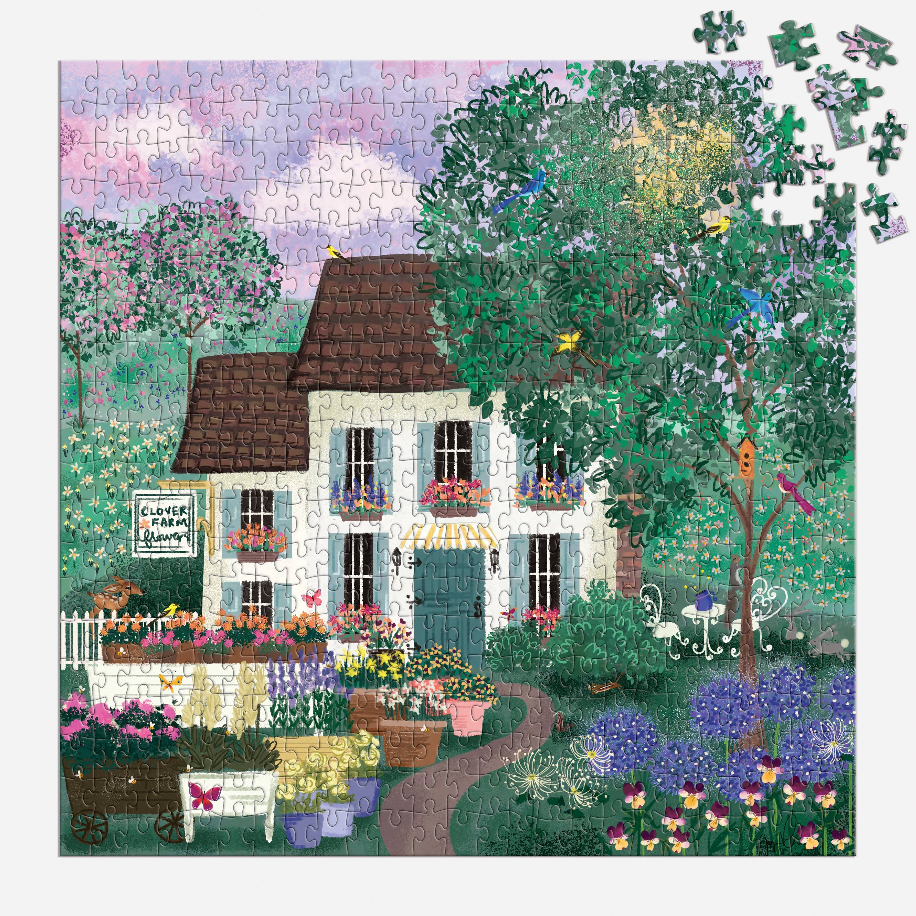 Joy Laforme Garden Path 500 Piece Puzzle by Galison