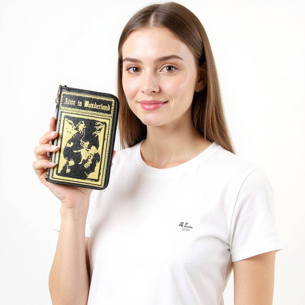Alice In Wonderland Wallet In Vinyl