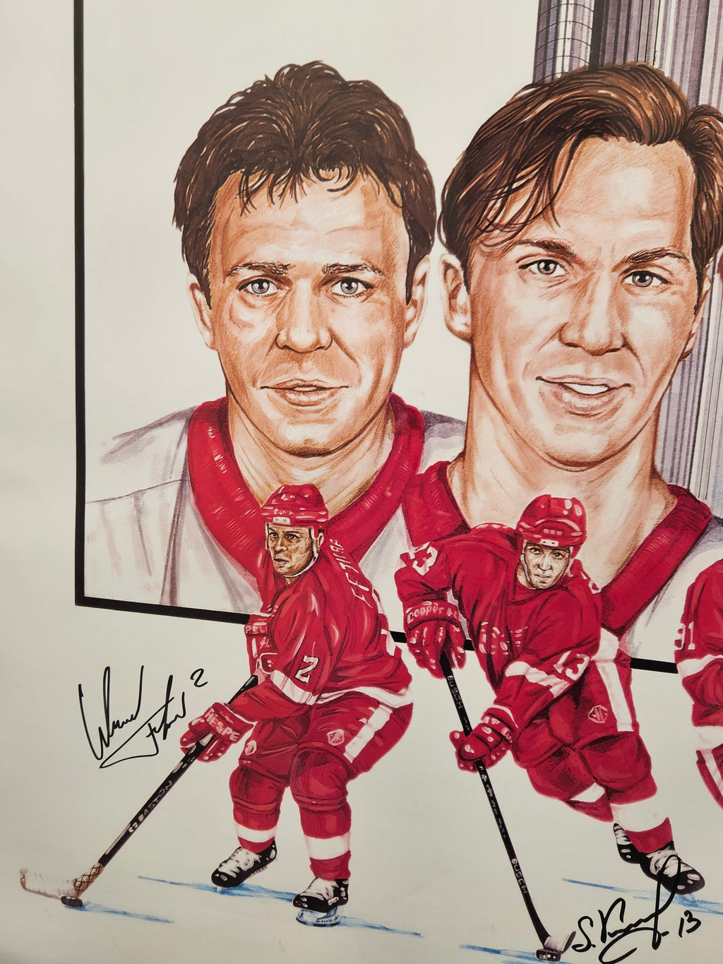 The Russian Five: A Revolution in Hockeytown Limited Edition Signed Lithograph - No. 33 of 3,000