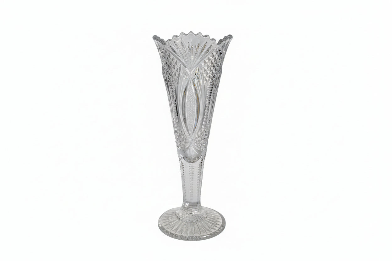 Antique Cut Glass Vase
