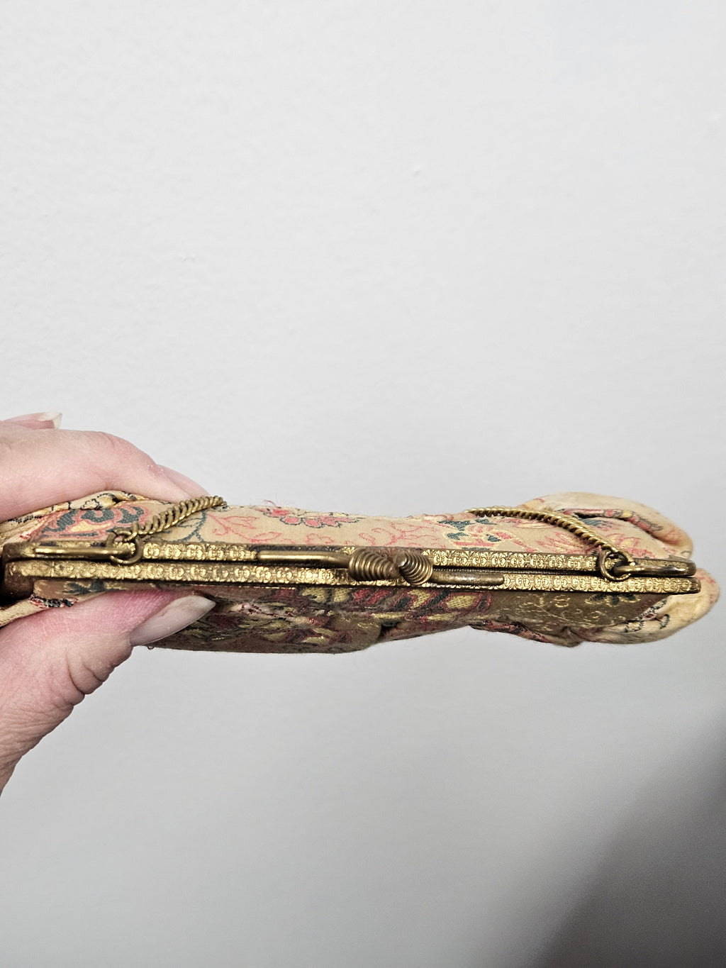 Tapestry Silk Hand Bag Early 1900's