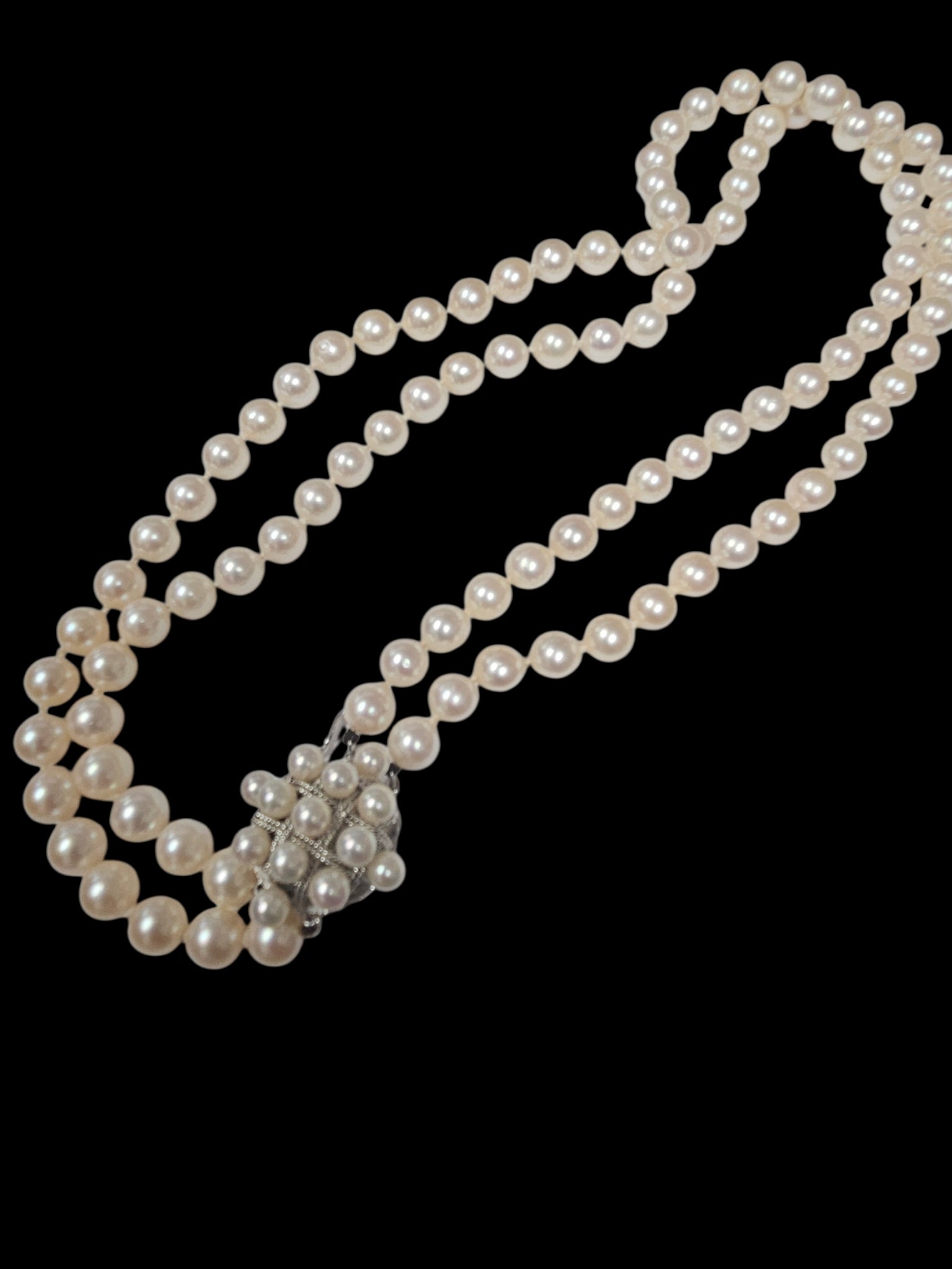 Vintage Convertible 2-in-1 Akoya Cultured Pearl Strand