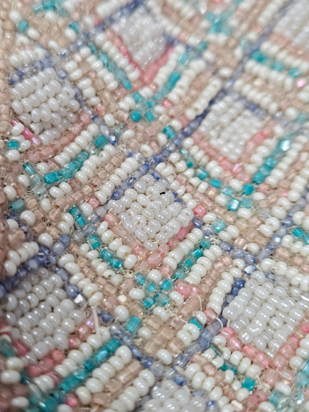 Stunning Vintage Labeled French-Made "Saks Fifth Avenue" Reticule Beaded Purse from the 1920s-1950's