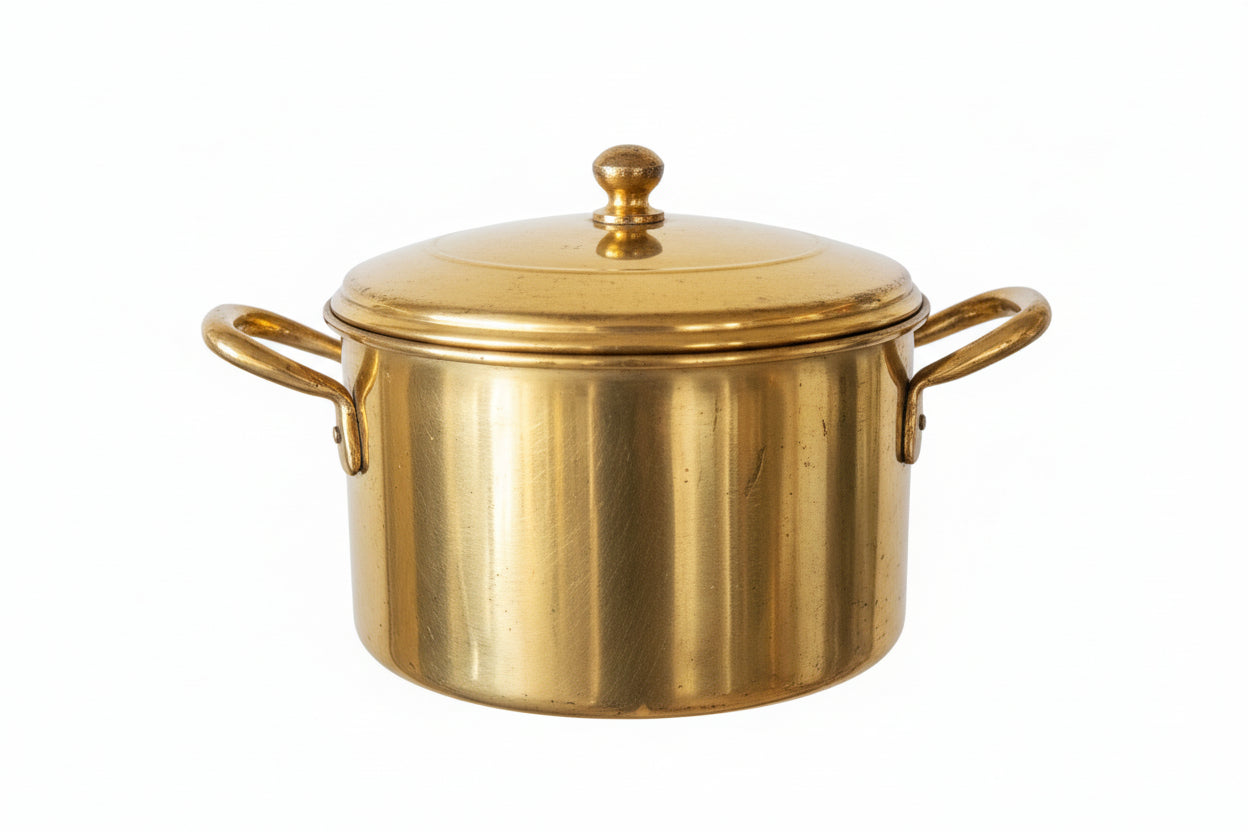 100% Danish Messing (Brass) Pot