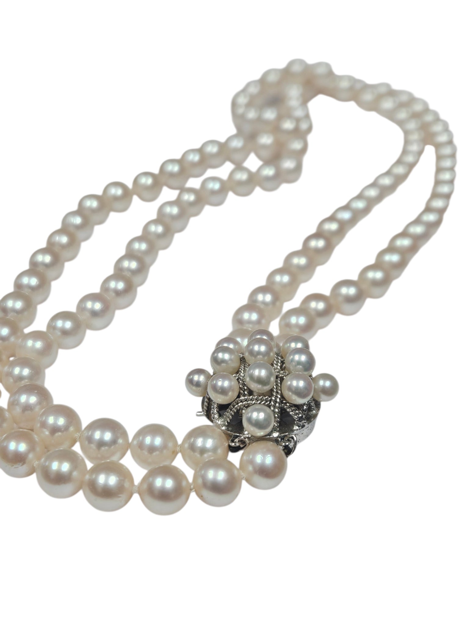 Vintage Convertible 2-in-1 Akoya Cultured Pearl Strand