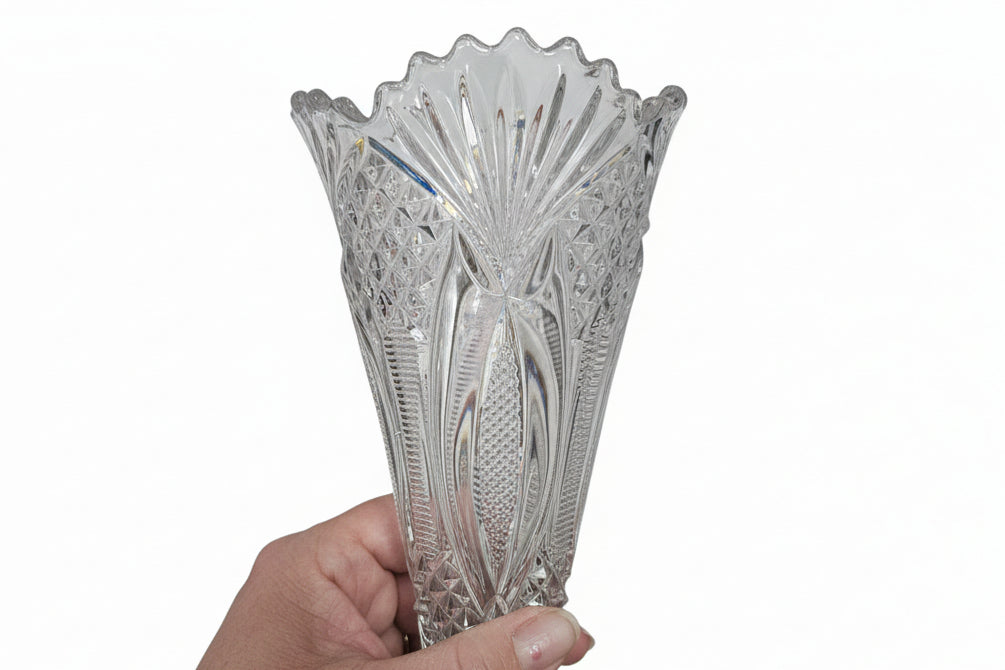 Antique Cut Glass Vase