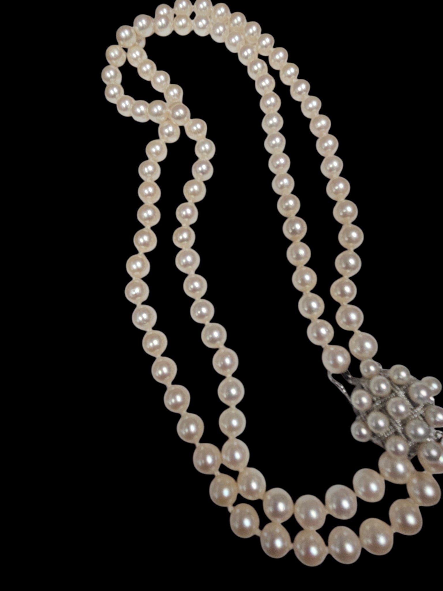 Vintage Convertible 2-in-1 Akoya Cultured Pearl Strand
