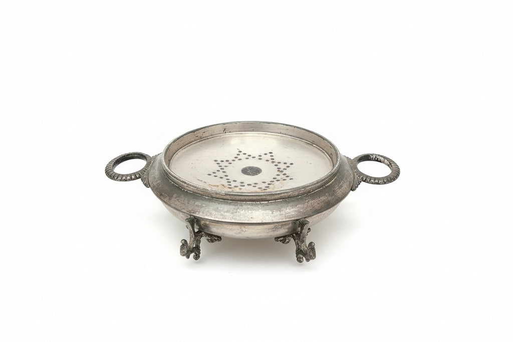 Antique Victorian Era E.G Webster & Son Silver Domed Butter Dish 19th Cent