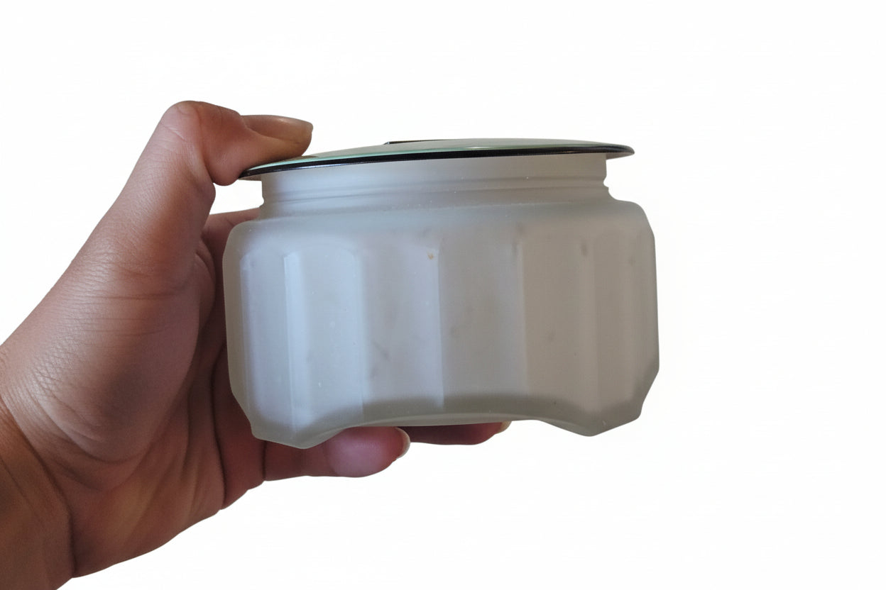 1920's-1930's Art Deco Frosted Powder Jar