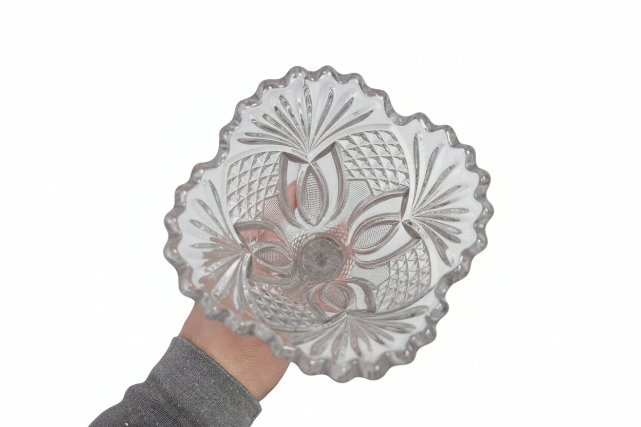 Antique Cut Glass Vase