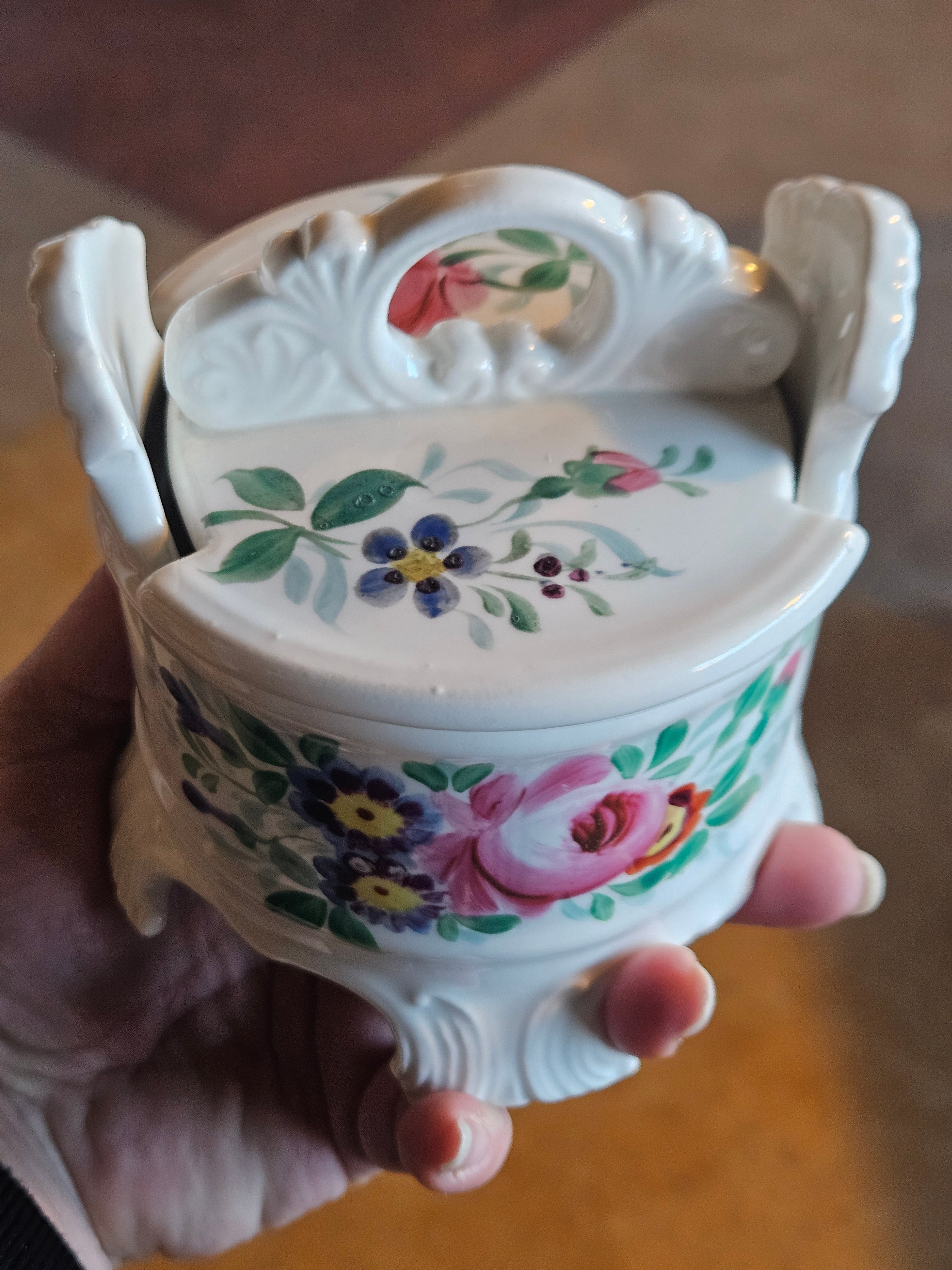 19th Century Norwegian Egersund Smoramber (Butter Dish) Norway